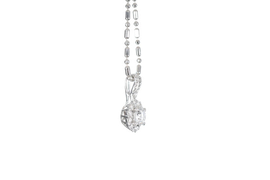 Halo Diamond Pendant