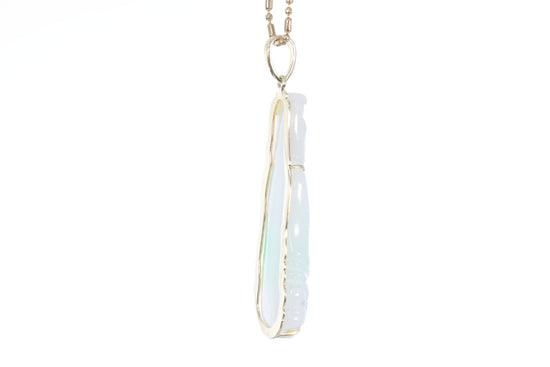 Jadeite Guan Yin Pendant