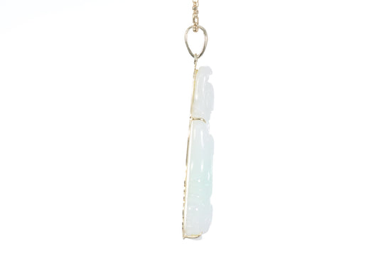 Jadeite Guan Yin Pendant