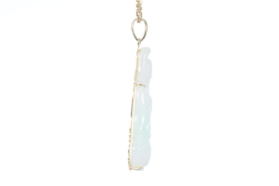 Jadeite Guan Yin Pendant