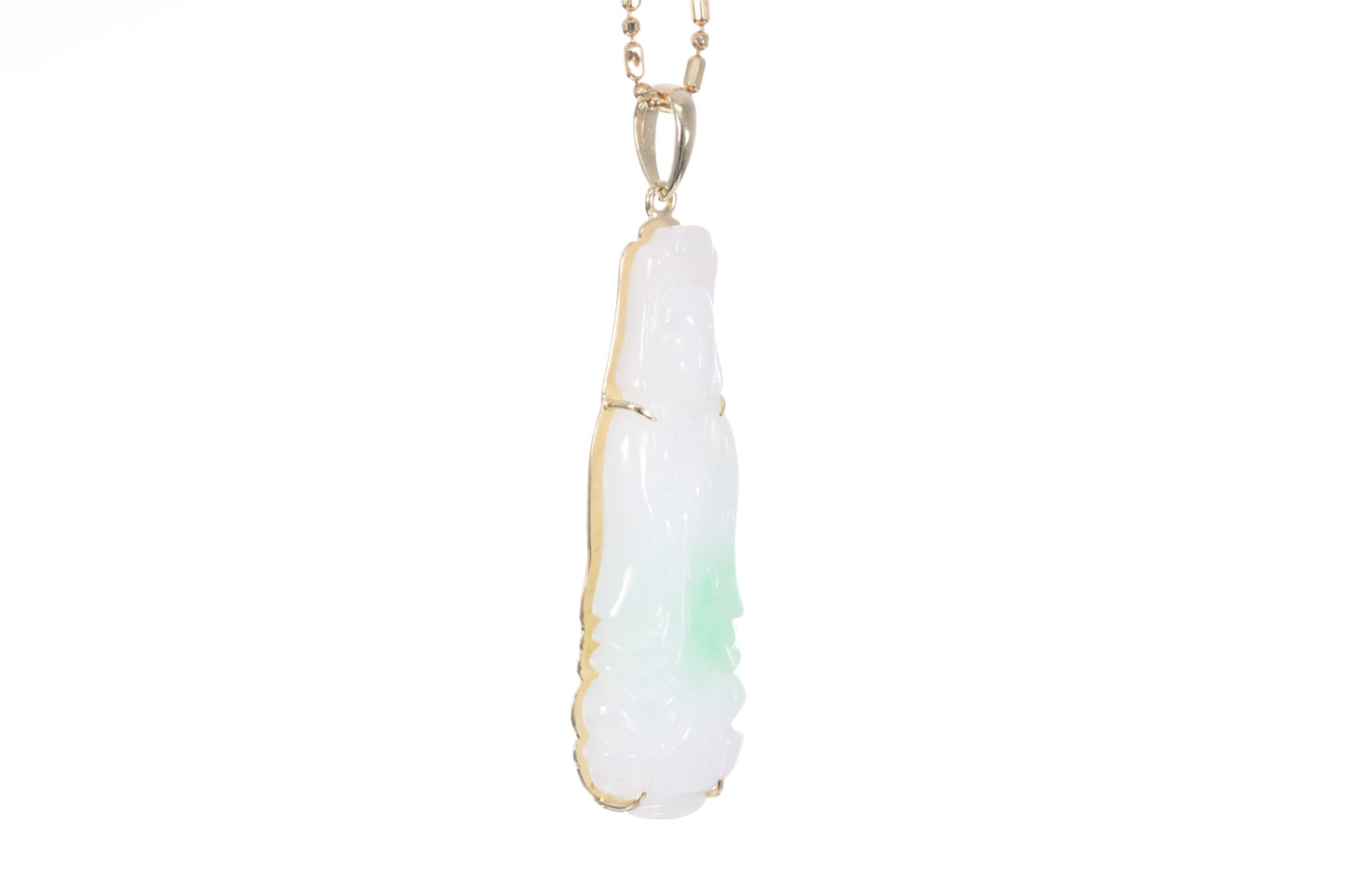 Jadeite Guan Yin Pendant