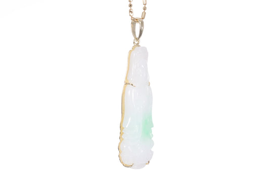 Jadeite Guan Yin Pendant