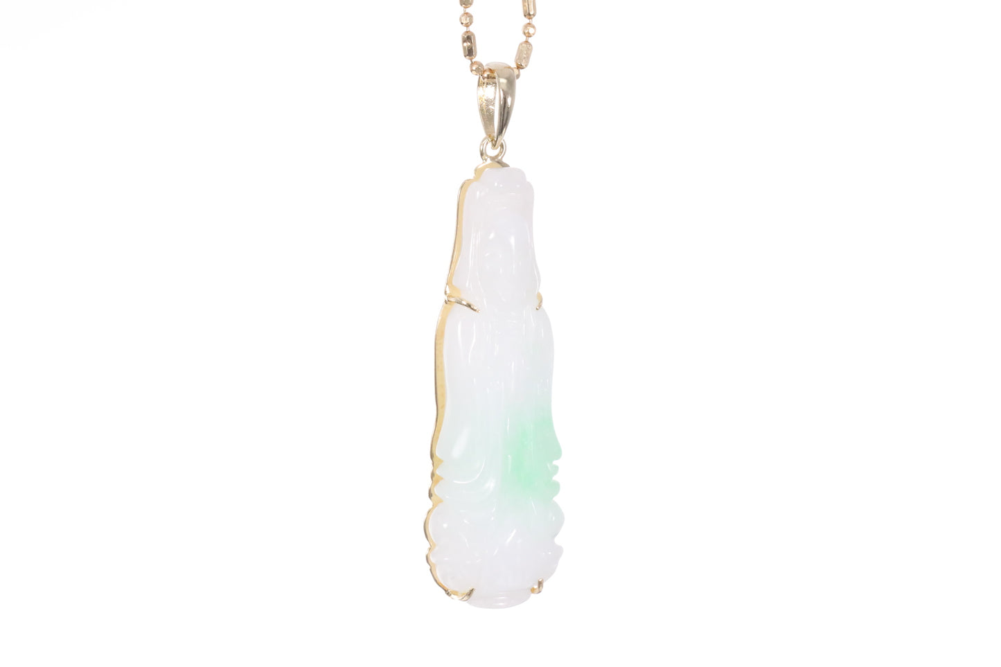 Jadeite Guan Yin Pendant