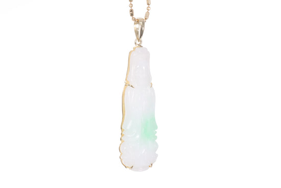 Jadeite Guan Yin Pendant