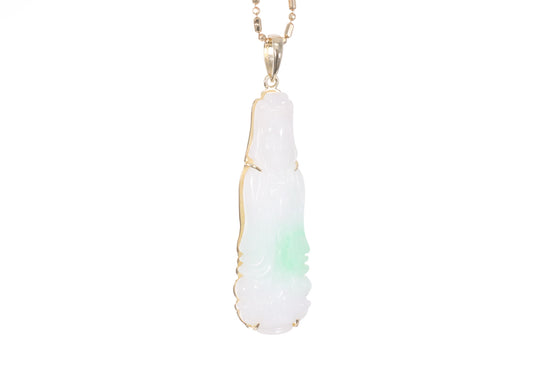 Jadeite Guan Yin Pendant