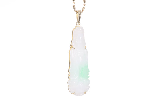 Jadeite Guan Yin Pendant