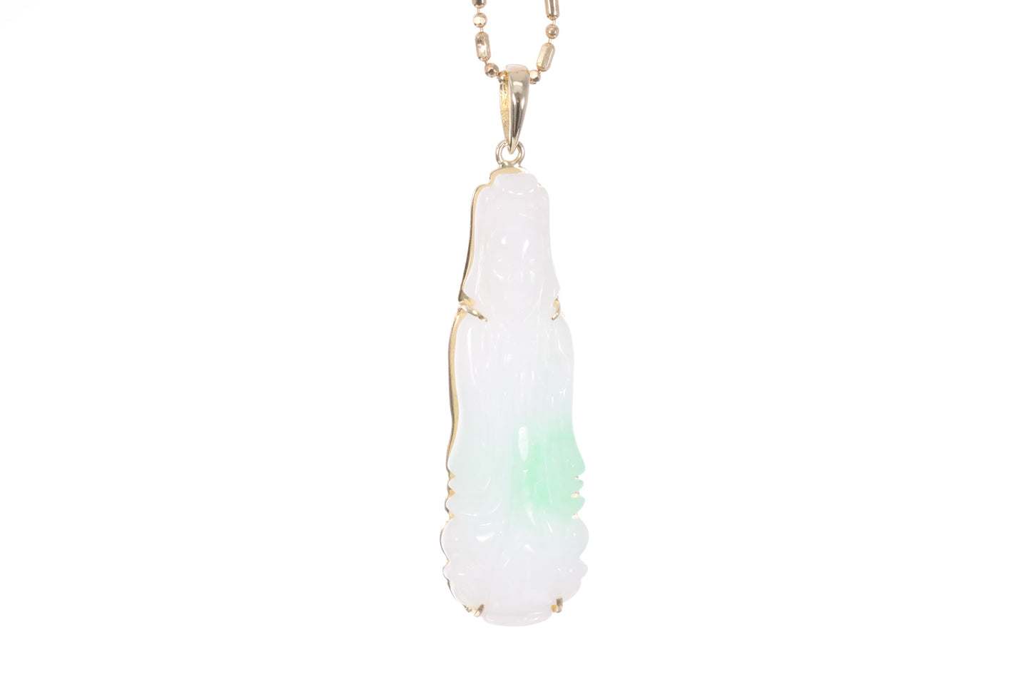 Jadeite Guan Yin Pendant