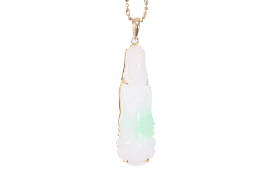 Jadeite Guan Yin Pendant