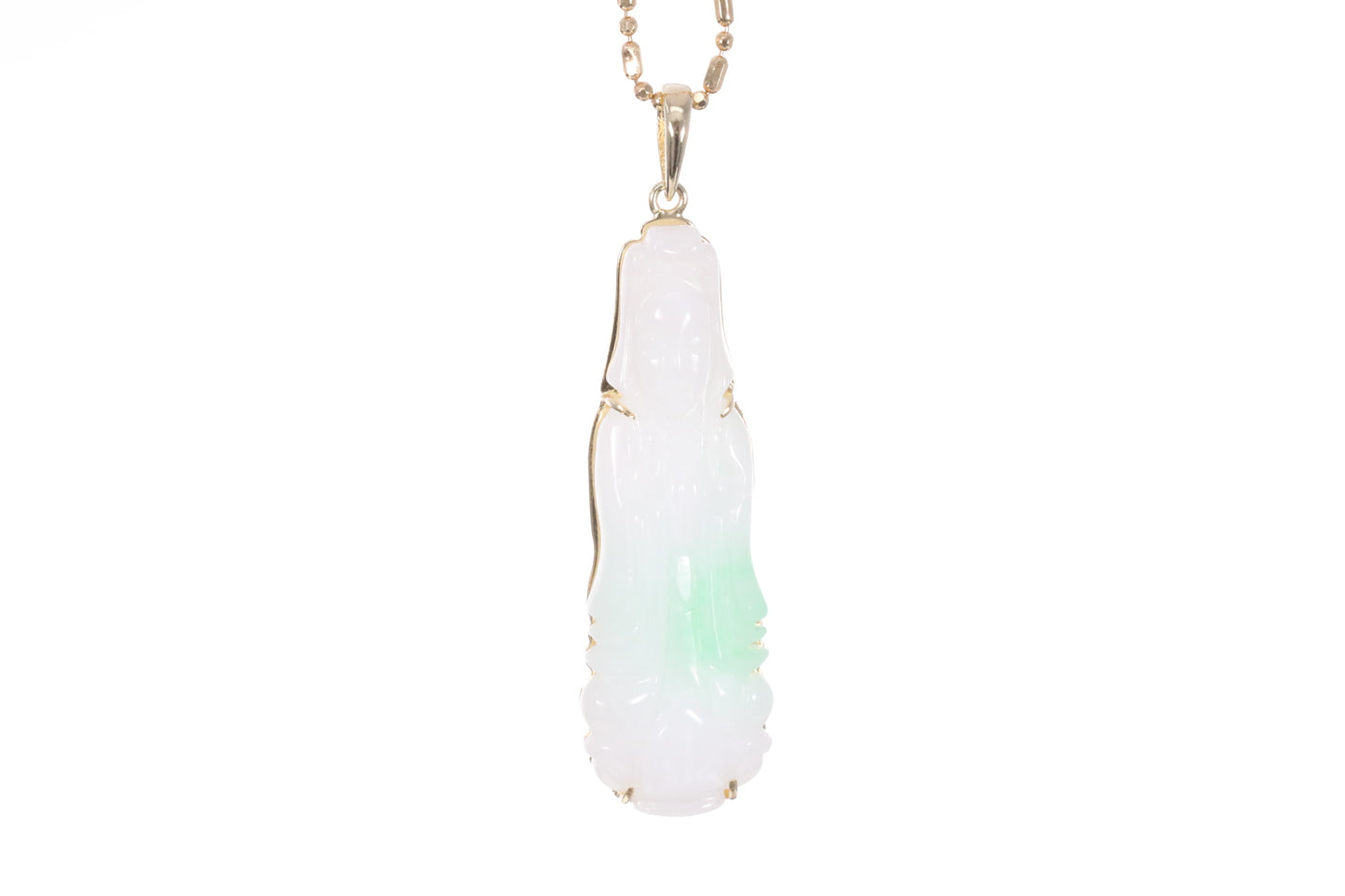 Jadeite Guan Yin Pendant