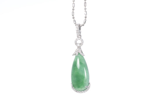 Jadeite Pear Shaped Pendant