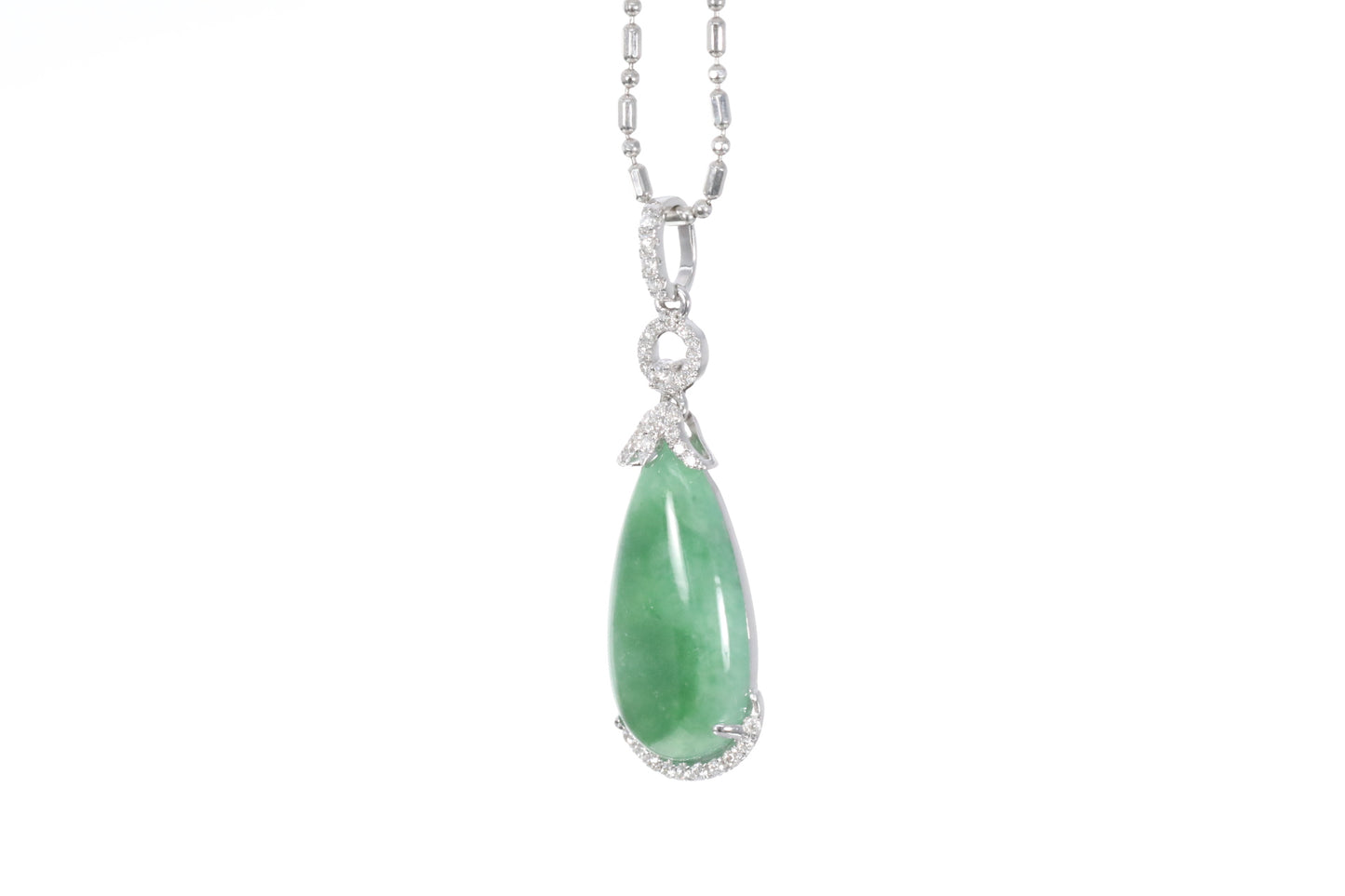 Jadeite Pear Shaped Pendant