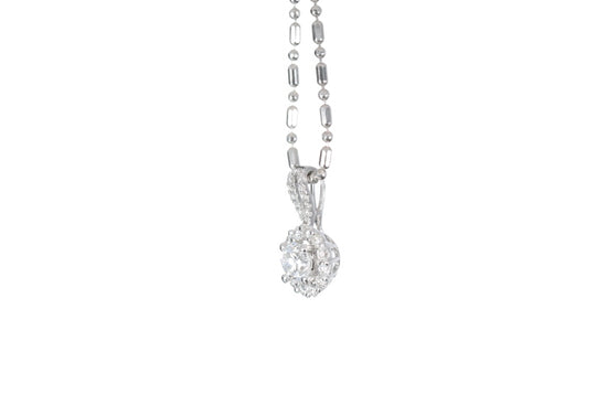 Halo Diamond Pendant