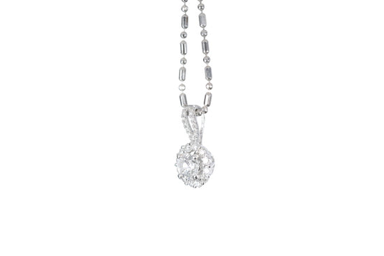 Halo Diamond Pendant