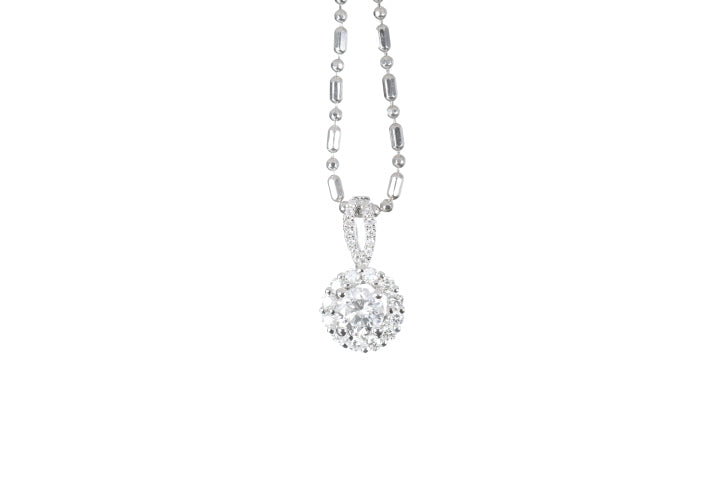 Halo Diamond Pendant
