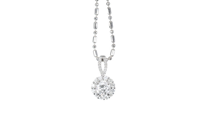 Halo Diamond Pendant