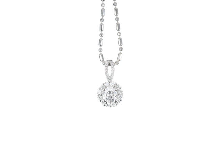 Halo Diamond Pendant