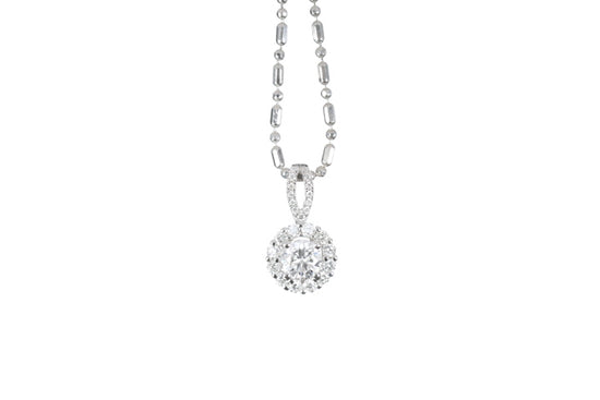 Halo Diamond Pendant