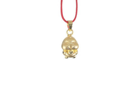 24K 3D Gold Rooster Pendant