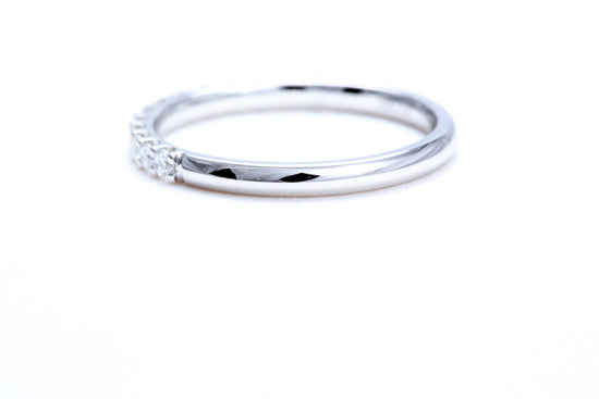 Minimalist Pavé Diamond Ring 1/3 of a carat total weight in 14K white gold