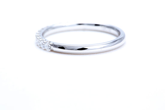 Minimalist Pavé Diamond Ring 1/3 of a carat total weight in 18K white gold