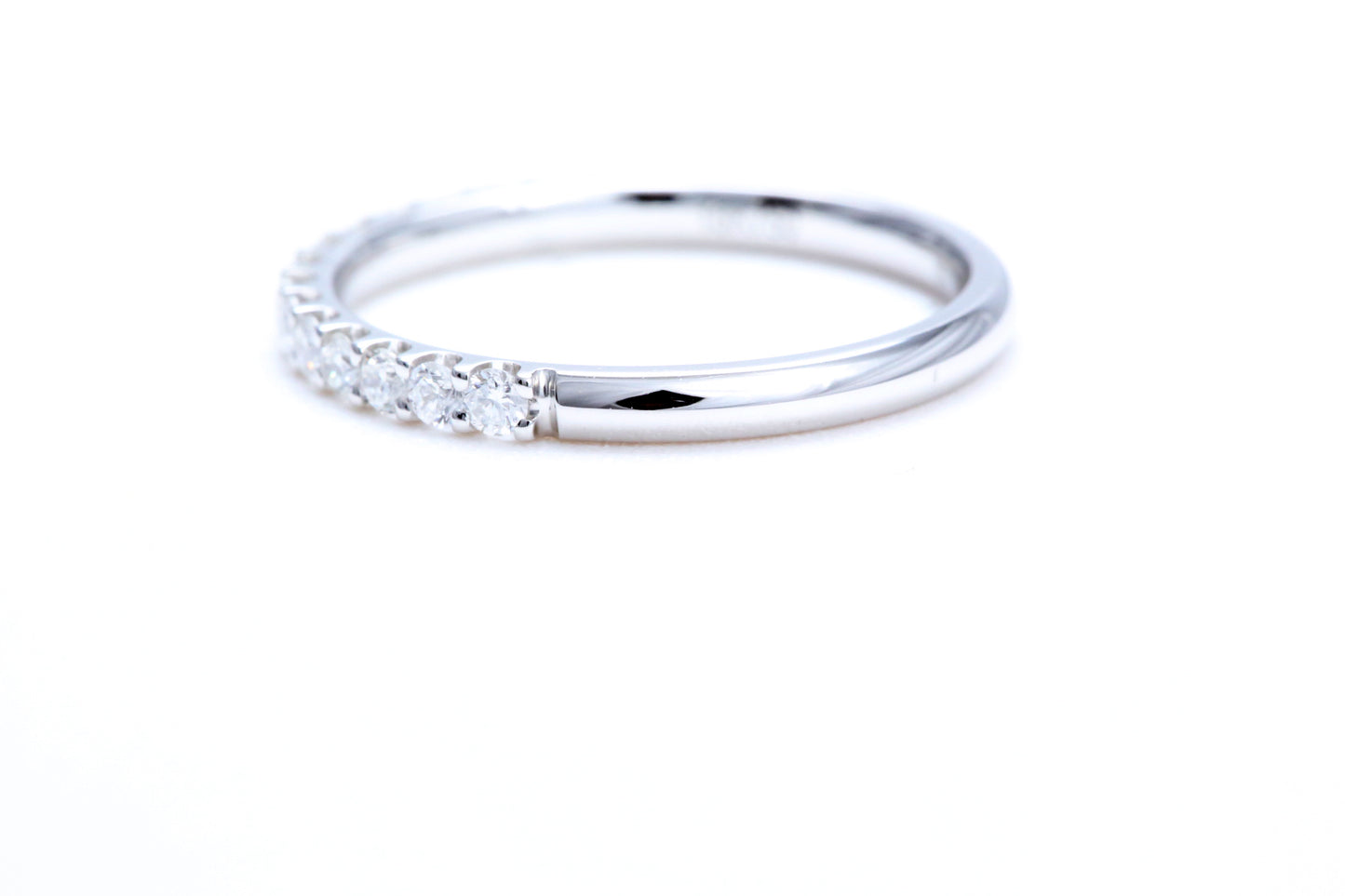 Minimalist Pavé Diamond Ring 1/3 of a carat total weight in 14K white gold