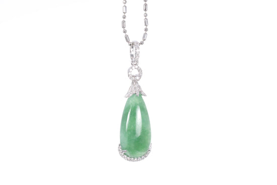 Jadeite Pear Shaped Pendant