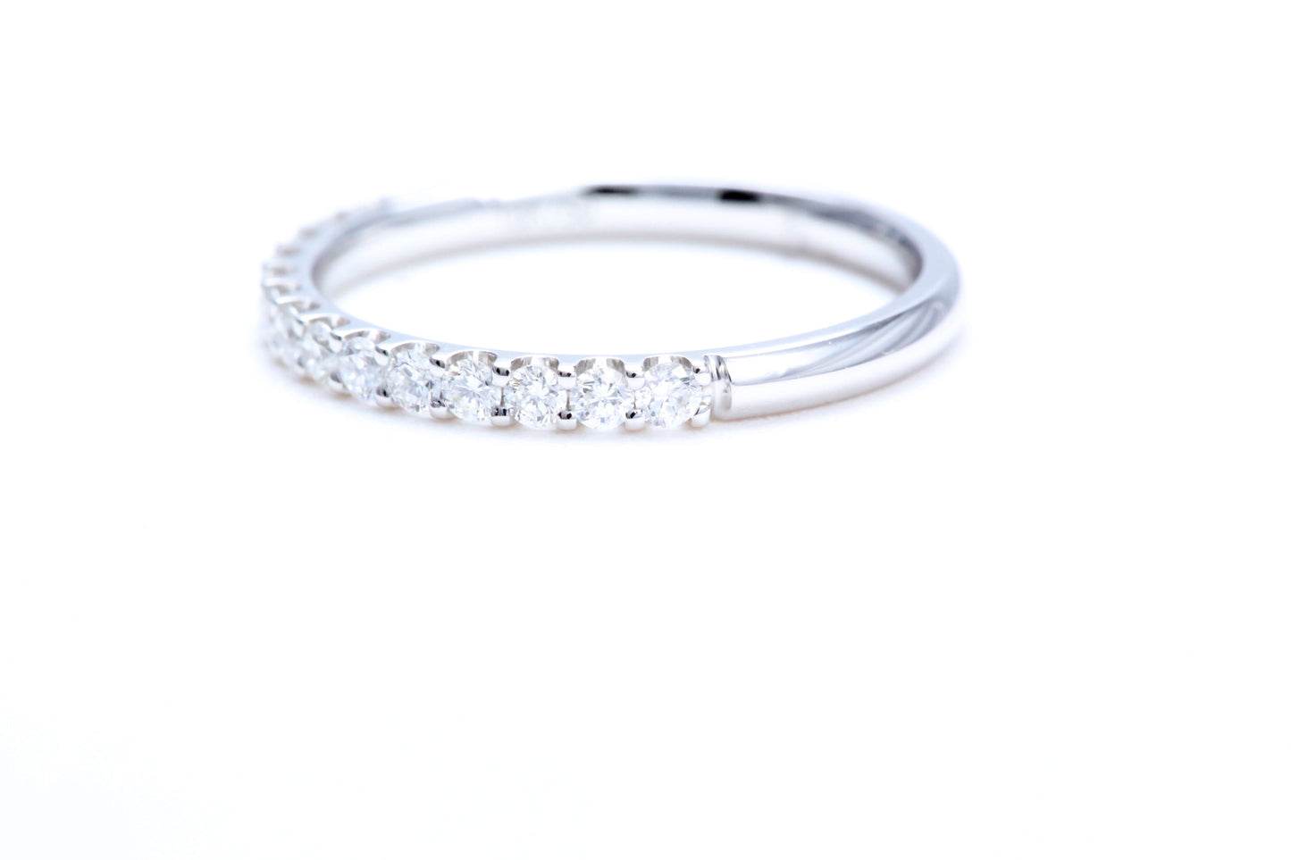 Minimalist Pavé Diamond Ring 1/3 of a carat total weight in 18K white gold