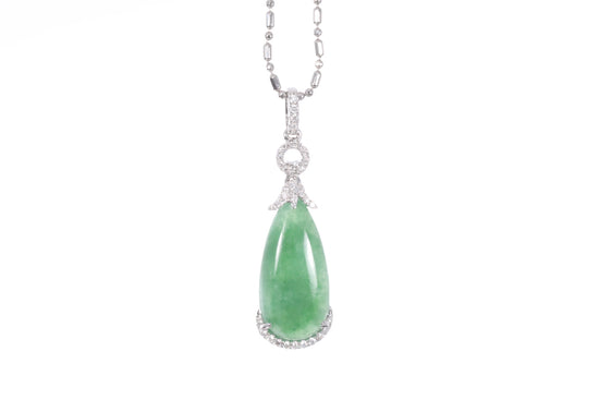 Jadeite Pear Shaped Pendant