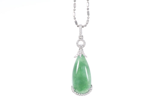 Jadeite Pear Shaped Pendant