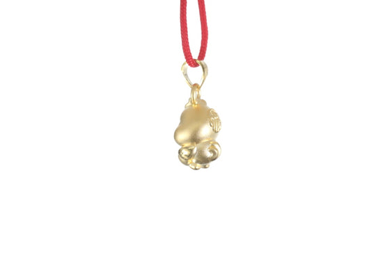 24K 3D Gold Rooster Pendant