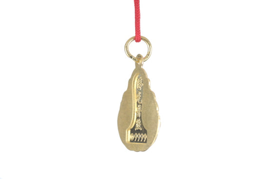 24K Gold Buddha Pendant