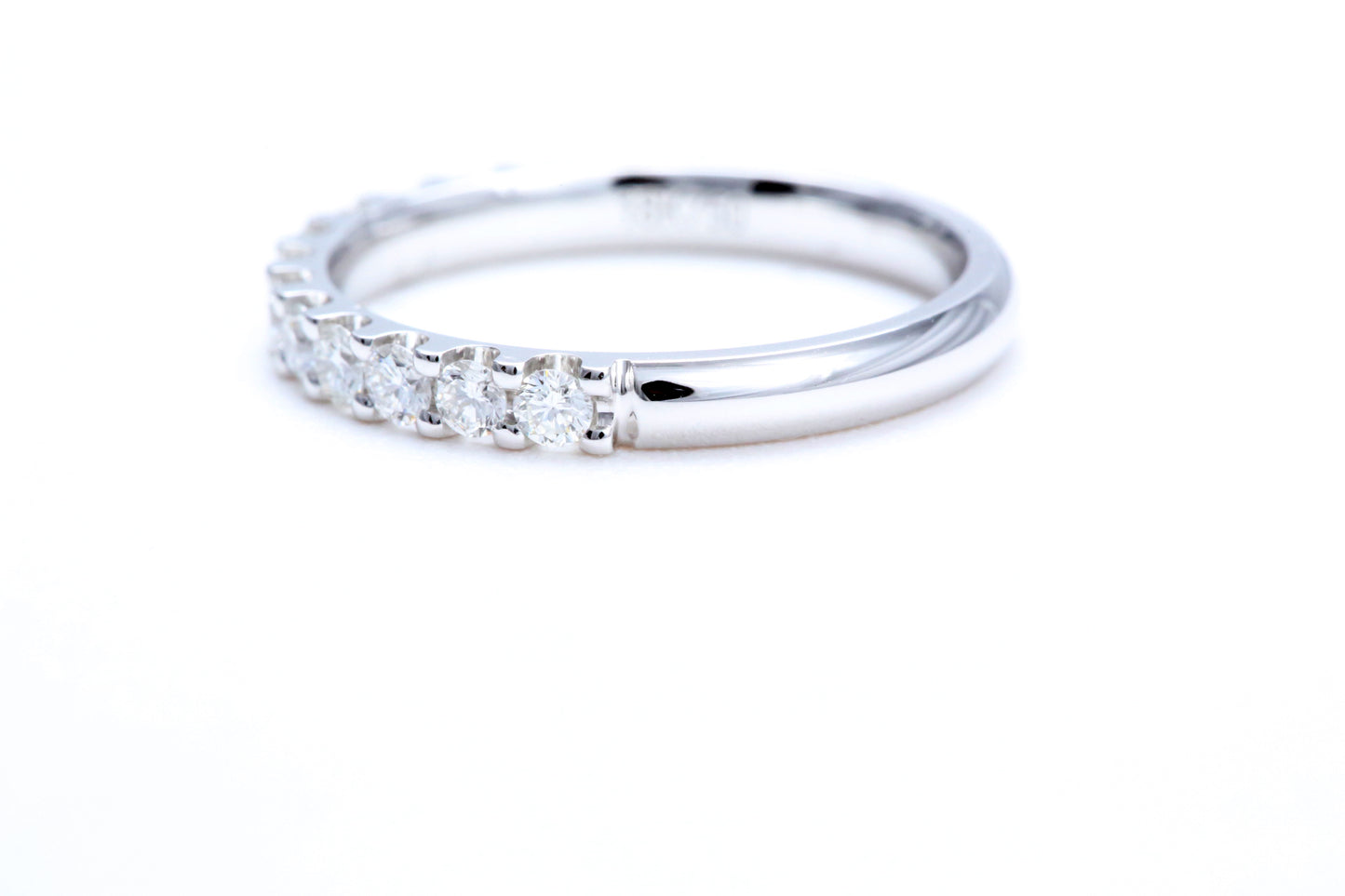 Minimalist Pavé Diamond Ring 1/2 of a carat total weight in 14K white gold
