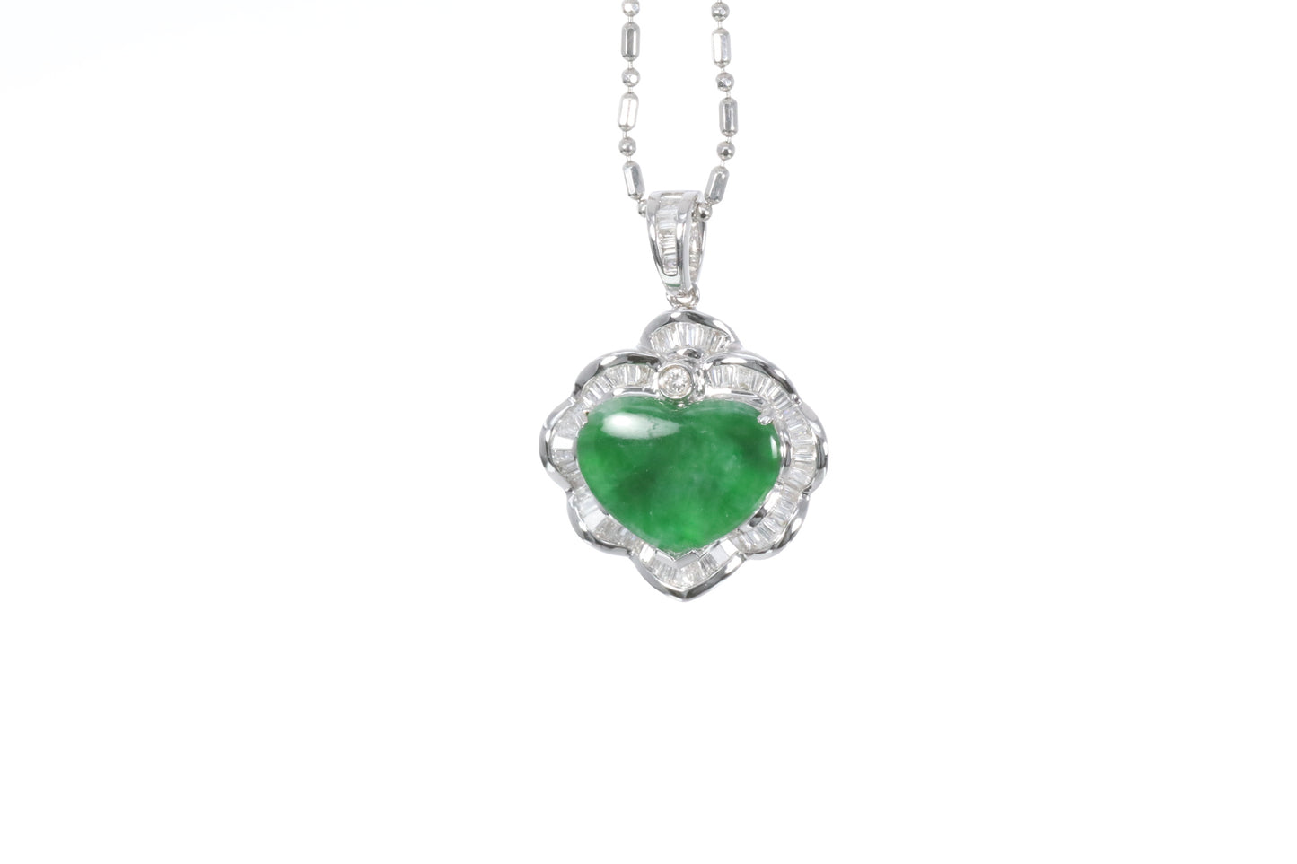 Jadeite Heart Pendant