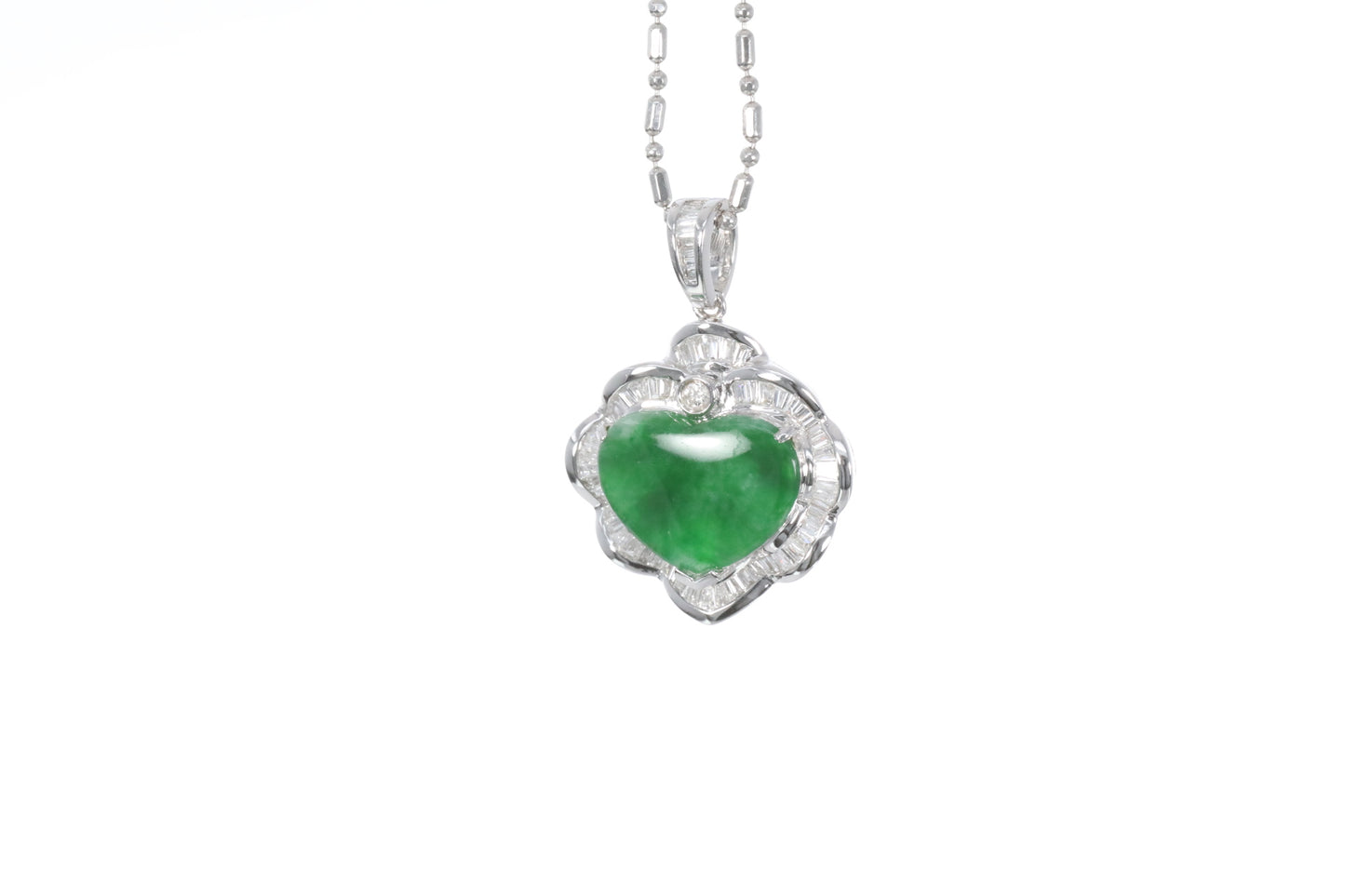 Jadeite Heart Pendant