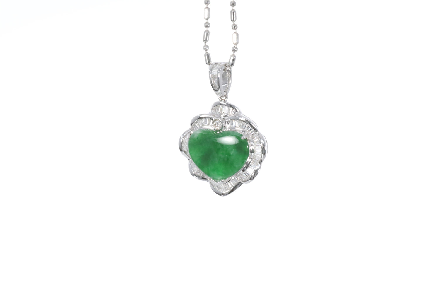 Jadeite Heart Pendant