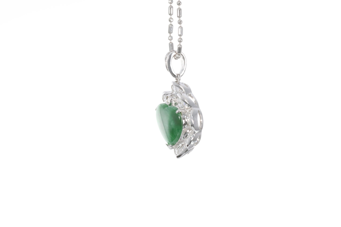 Jadeite Heart Pendant