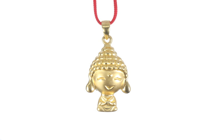 24K 3D Gold Buddha Pendant