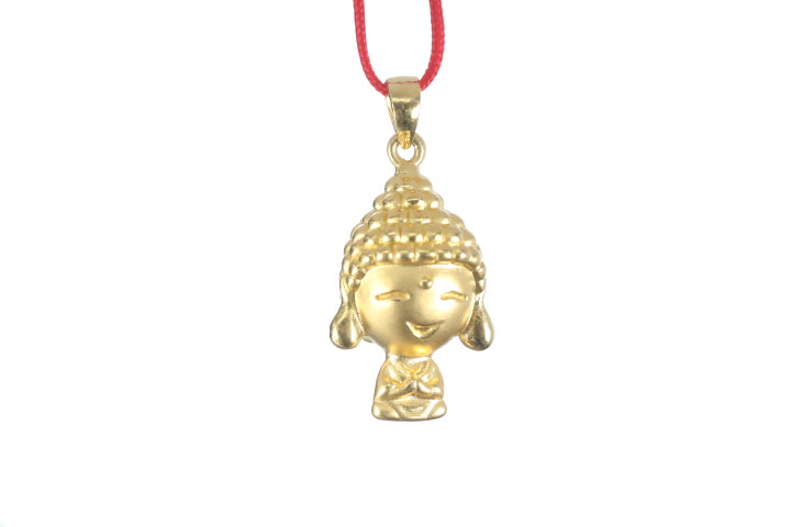 24K 3D Gold Buddha Pendant