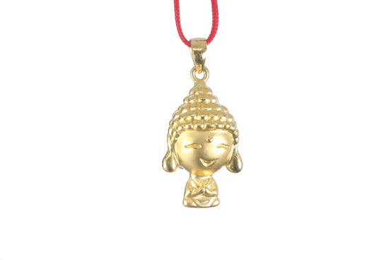 24K 3D Gold Buddha Pendant