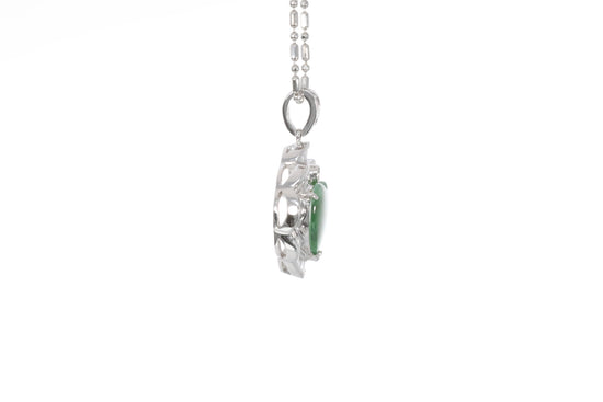 Jadeite Heart Pendant