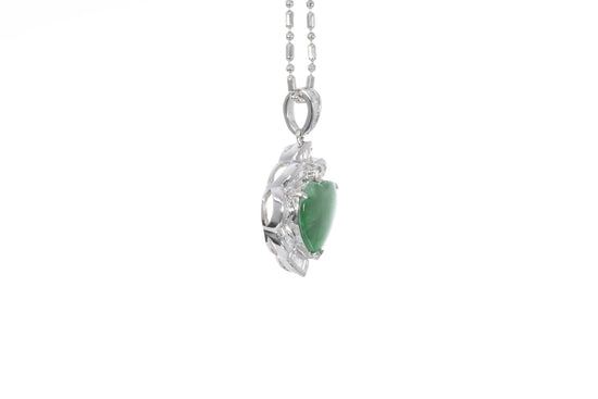 Jadeite Heart Pendant