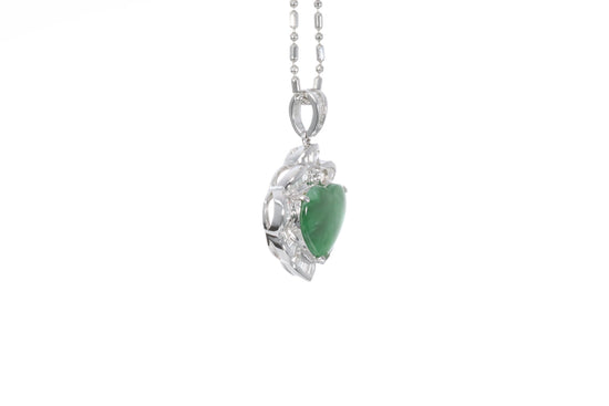 Jadeite Heart Pendant