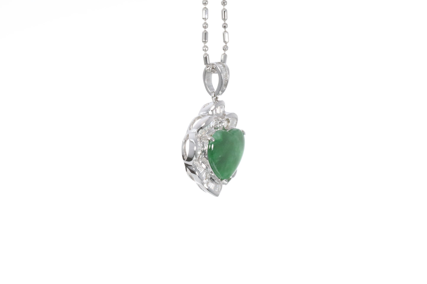 Jadeite Heart Pendant