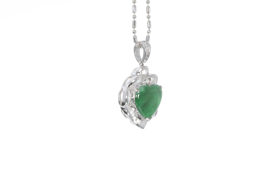 Jadeite Heart Pendant