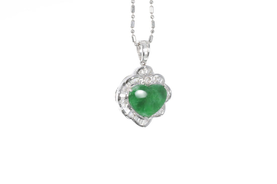 Jadeite Heart Pendant