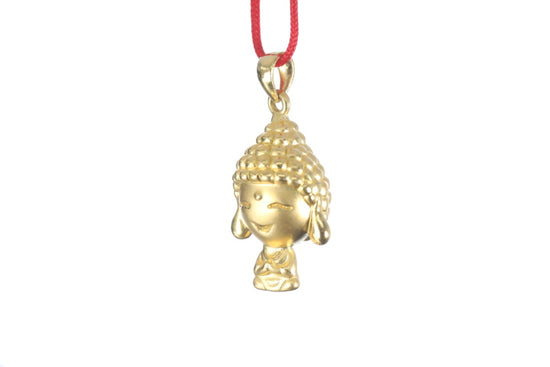 24K 3D Gold Buddha Pendant