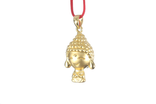 24K 3D Gold Buddha Pendant