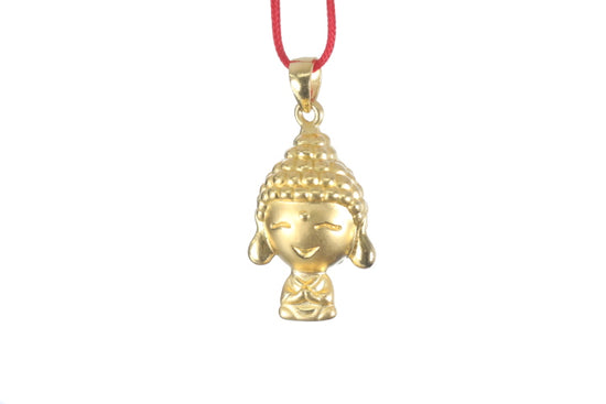 24K 3D Gold Buddha Pendant