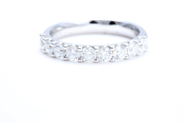 Minimalist Pavé Diamond Ring 1.00 carat total weight in 18K white gold