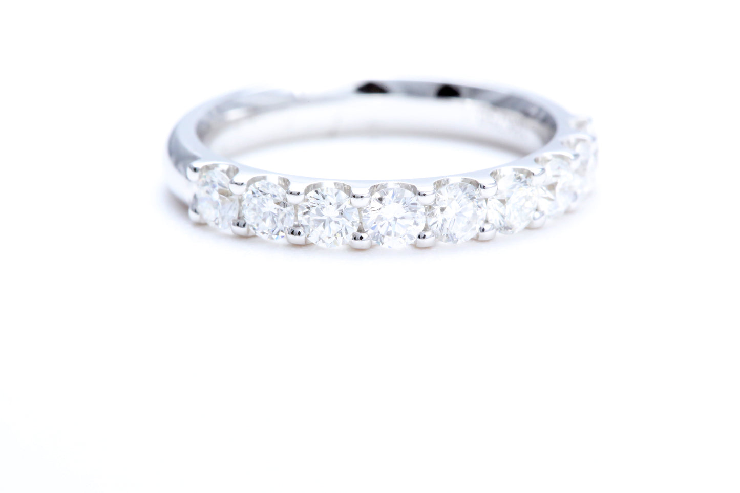 Minimalist Pavé Diamond Ring 1.00 carat total weight in 18K white gold